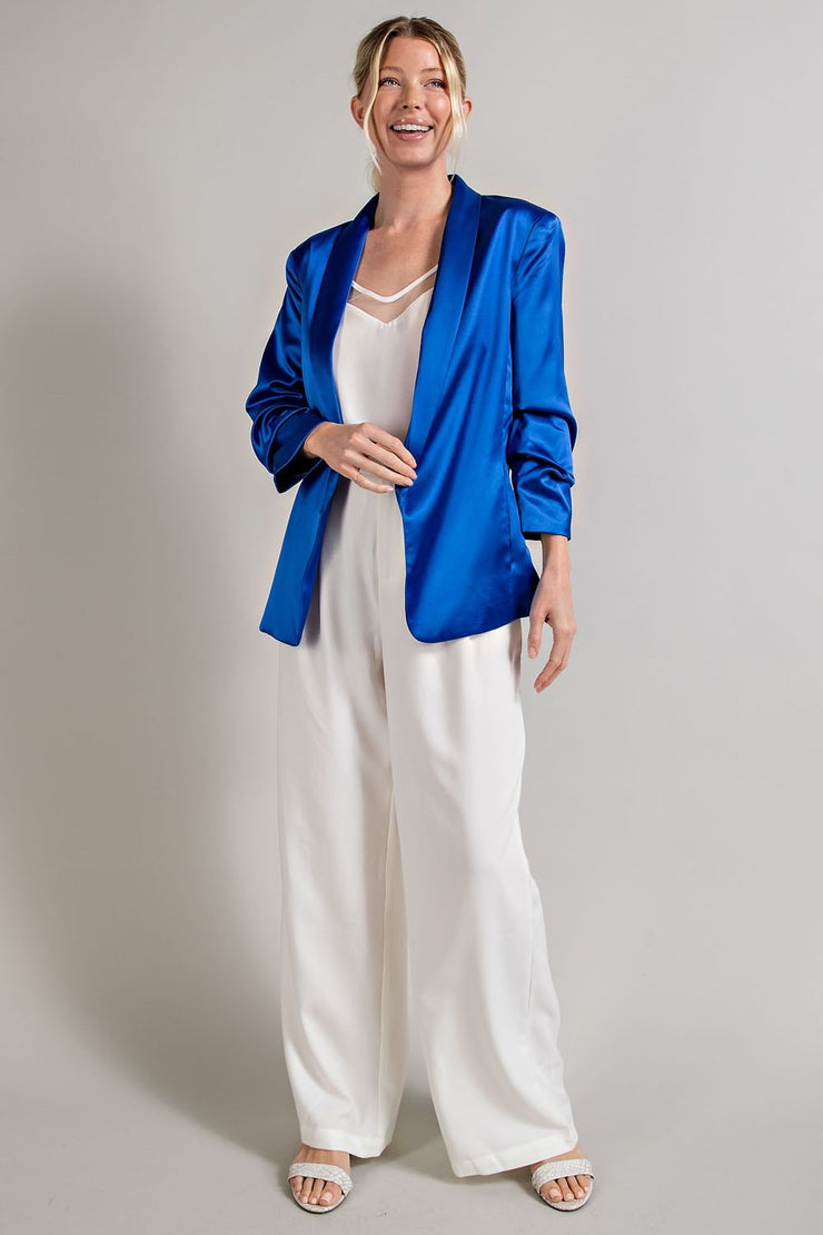 Royal Blue Womens Suit With Shawl Lapel Dress Jackets For Women And Pants  Casual, Elegant, And Loose Fit For Daily Wear From Oscaranne, $75.82
